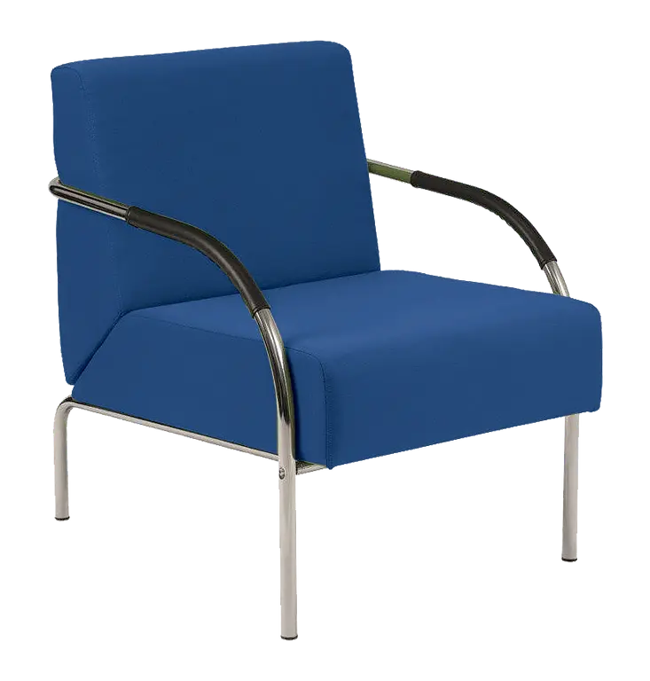 SPA 1 chrom,  látka BONDAI BN18 (6071) - látka modrá